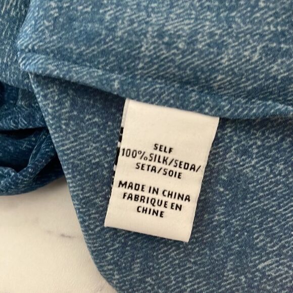 Tibi Button Down Silk 3/4 Sleeve Blouse 6 - Picture 5 of 5